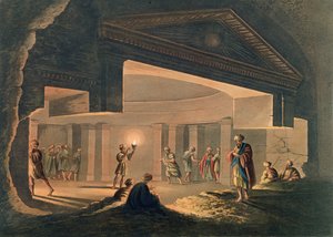 Vista interna delle catacombe di Alessandria, tavola 11 da 